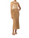 Cleobella Kiana Crochet Midi Dress In Beige-ivory In Brown