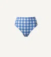 Cleobella Kimber Bottom | Blue Bonnet Gingham In Blue