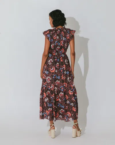 Cleobella Kyah Ankle Dress | Calista Floral In Brown