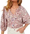 Cleobella Kyla Blouse In Amara Floral In Multi