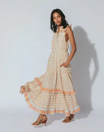 Cleobella Kyra Ankle Dress Carnation In Neutral