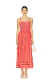 Cleobella Lacy Ankle Dress In Poppy