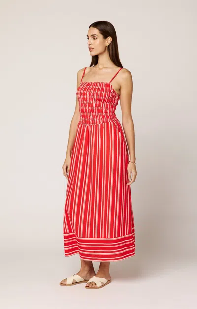 Cleobella Lacey Ankle Dress | Poppy Red/ivory