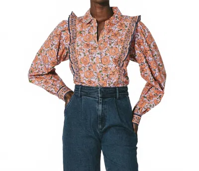 Cleobella Laine Floral Blouse In Poppy Print In Neutral
