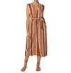 Cleobella Lani Midi Dress In Vecchio Stripe Print In Multi