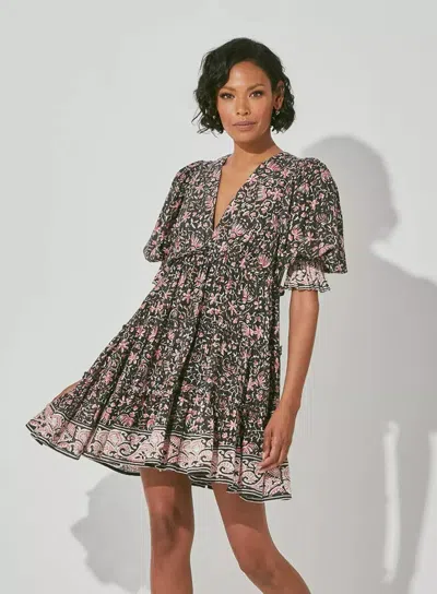 Cleobella Lauren Mini Dress In Gray