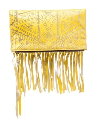Pre-owned Cleobella Leather Clutch In Multicolor