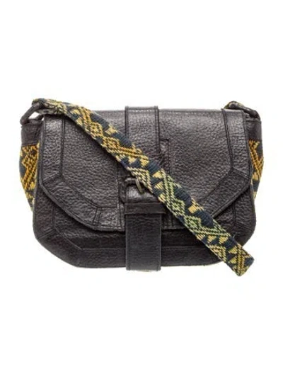 Pre-owned Cleobella Leather Crossbody Bag In Black