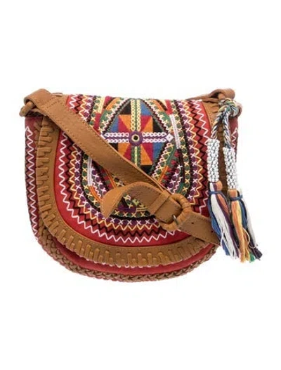 Pre-owned Cleobella Leather Crossbody Bag In Multicolor
