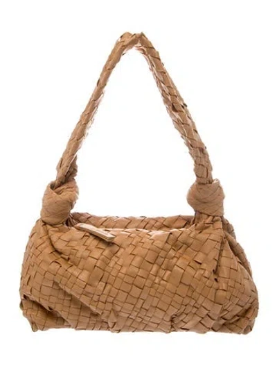 Pre-owned Cleobella Leather Shoulder Bag In Neutral