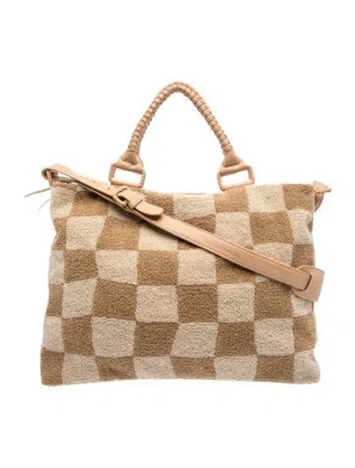 Pre-owned Cleobella Leather Shoulder Bag In Neutral