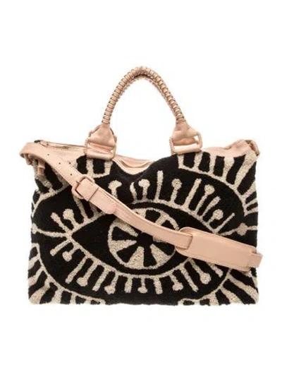 Pre-owned Cleobella Leather Tote In Neutrals