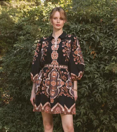 Cleobella Leigh Mini Dress | Dark Lagos In Multi