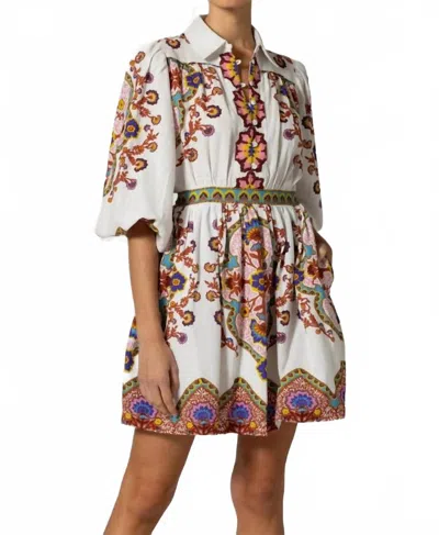 Cleobella Leigh Mini Dress In Ivory Largos