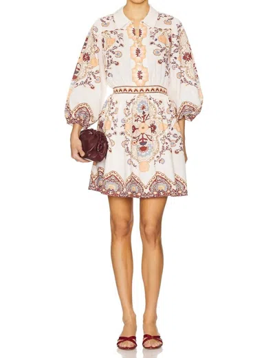 Cleobella Leigh Mini Dress In Ivory Multi