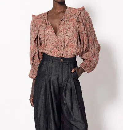 Cleobella Leila Blouse In Cecil Print In Multi