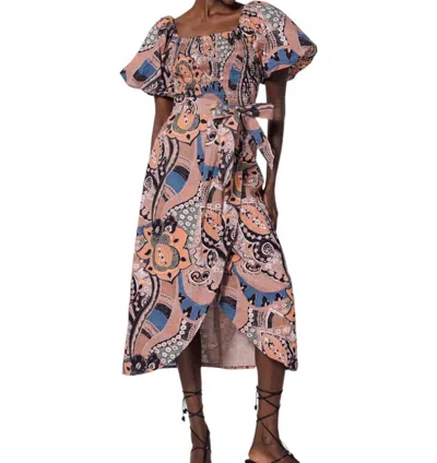 Cleobella Lexi Midi Dress In Mirage In Brown