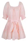 Cleobella Lily Mini Dress Blush In Pink