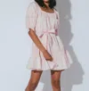 Cleobella Lily Mini Dress In Blush In Gold
