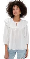 Cleobella Lina Blouse Ivory In Ivory