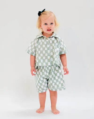 Cleobella Littles Littles Sal Checkered Set In Gray