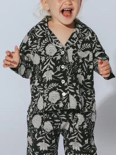 Cleobella Littles The Sims Littles Pajama Set In Black