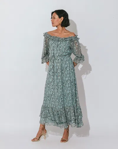 Cleobella Livia Ankle Dress In Green