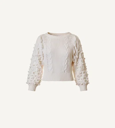 Cleobella Loma Sweater | Ivory In Gray