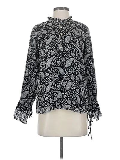Pre-owned Cleobella Long Sleeve Blouse In Black