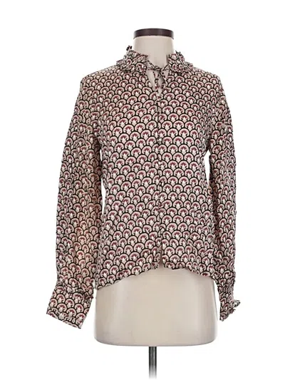 Pre-owned Cleobella Long Sleeve Blouse In Brown