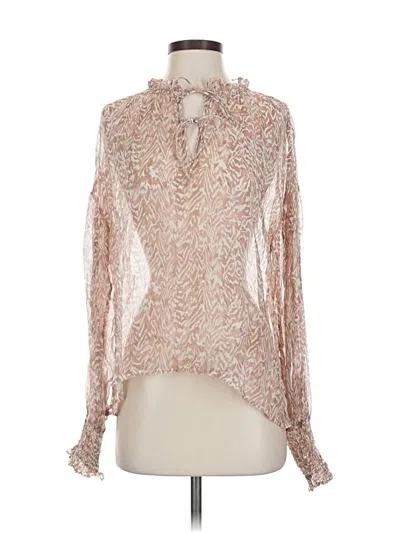 Pre-owned Cleobella Long Sleeve Blouse In Brown