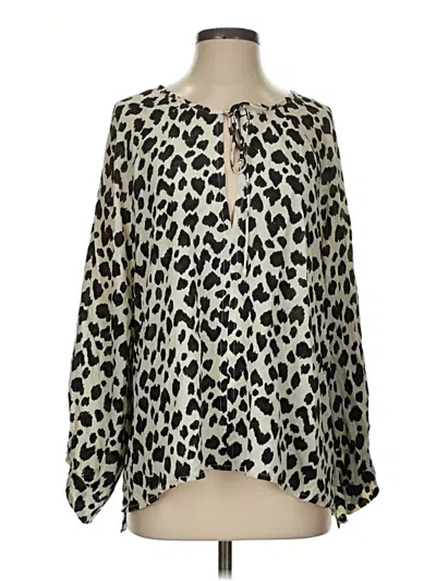 Pre-owned Cleobella Long Sleeve Blouse In Ivory