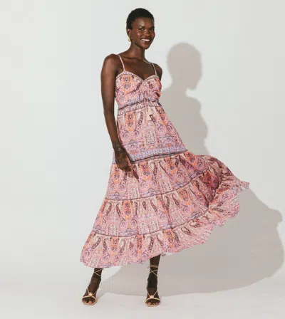 Cleobella Loraine Midi Dress In Pink