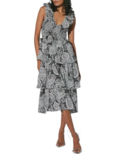 Cleobella Lucy Midi Dress In Geo Print In Multi