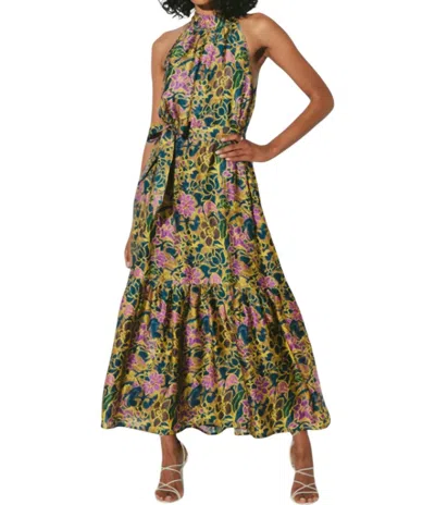 Cleobella Luella Ankle Dress In Indo Block Print In Multi
