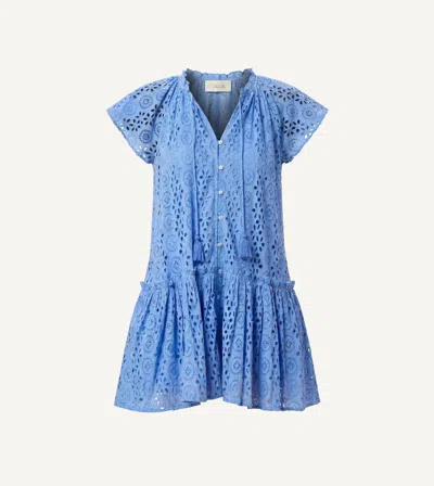 Cleobella Lydia Mini Dress In Blue Bonnet