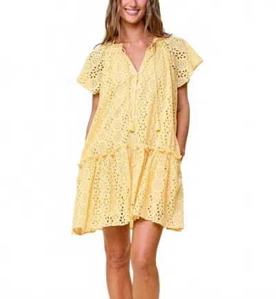 Cleobella Lydia Mini Dress In Impala In Yellow