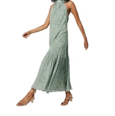 Cleobella Maci Ankle Dress In Splash In Green