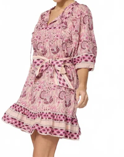 Cleobella Magdalena Mini Dress In Vintage Rose
