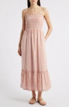 Cleobella Magnila Check Print Sleeveless Dress In Pink