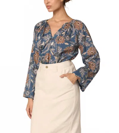 CLEOBELLA MAGNOLIA BLOUSE IN BLUE