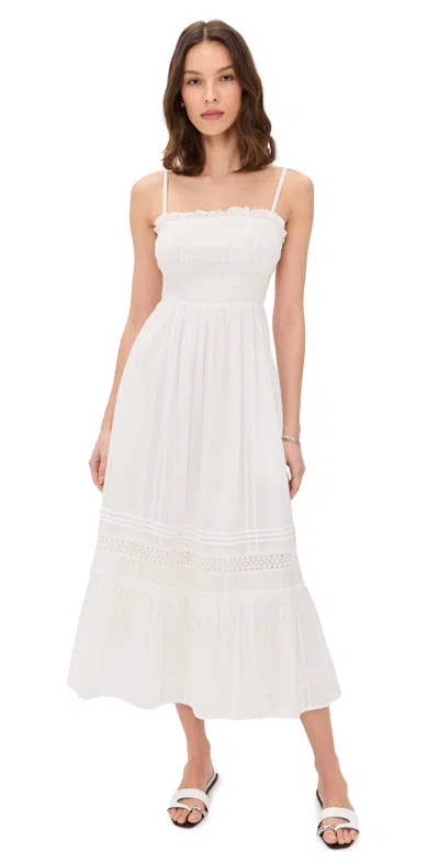 Cleobella Magnolia Midi Dress Ivory In White