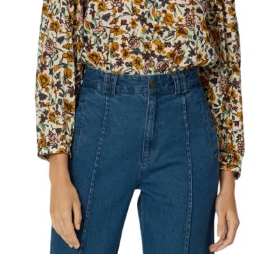 Cleobella Malin Blouse In Wild Cosmos In Multi