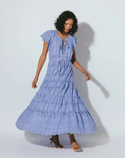 Cleobella Mallory Ankle Dress In Blue