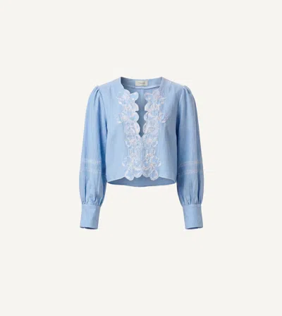 Cleobella Manon Blouse | Glacier Lake