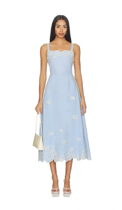 Cleobella Marceline Midi Dress In Glacier Lake