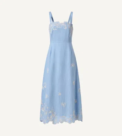 Cleobella Marceline Midi Dress Glacier Lake In Animal Print