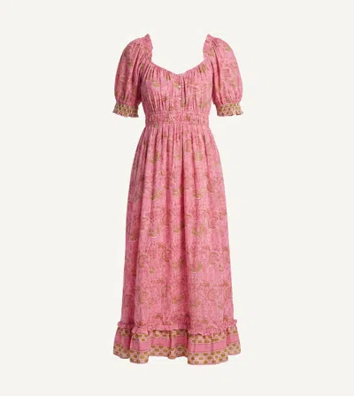 Cleobella Marcella Ankle Dress | Wildflower Prism Pink