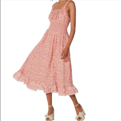 Cleobella Marcella Midi Dress In Camara Floral In Pink