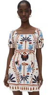 Cleobella Mariana Mini Dress Liliana Print In Multi